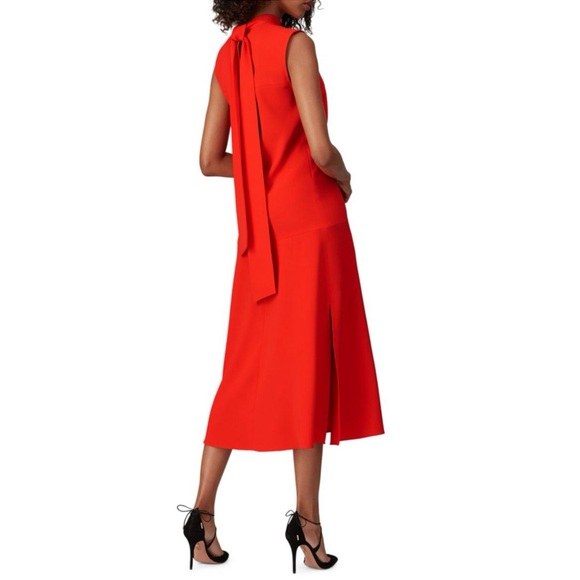 Victoria Beckham Back Tie Midi Shift Dress, Size UK12, US8 EXCELLENT! - Picture 5 of 16